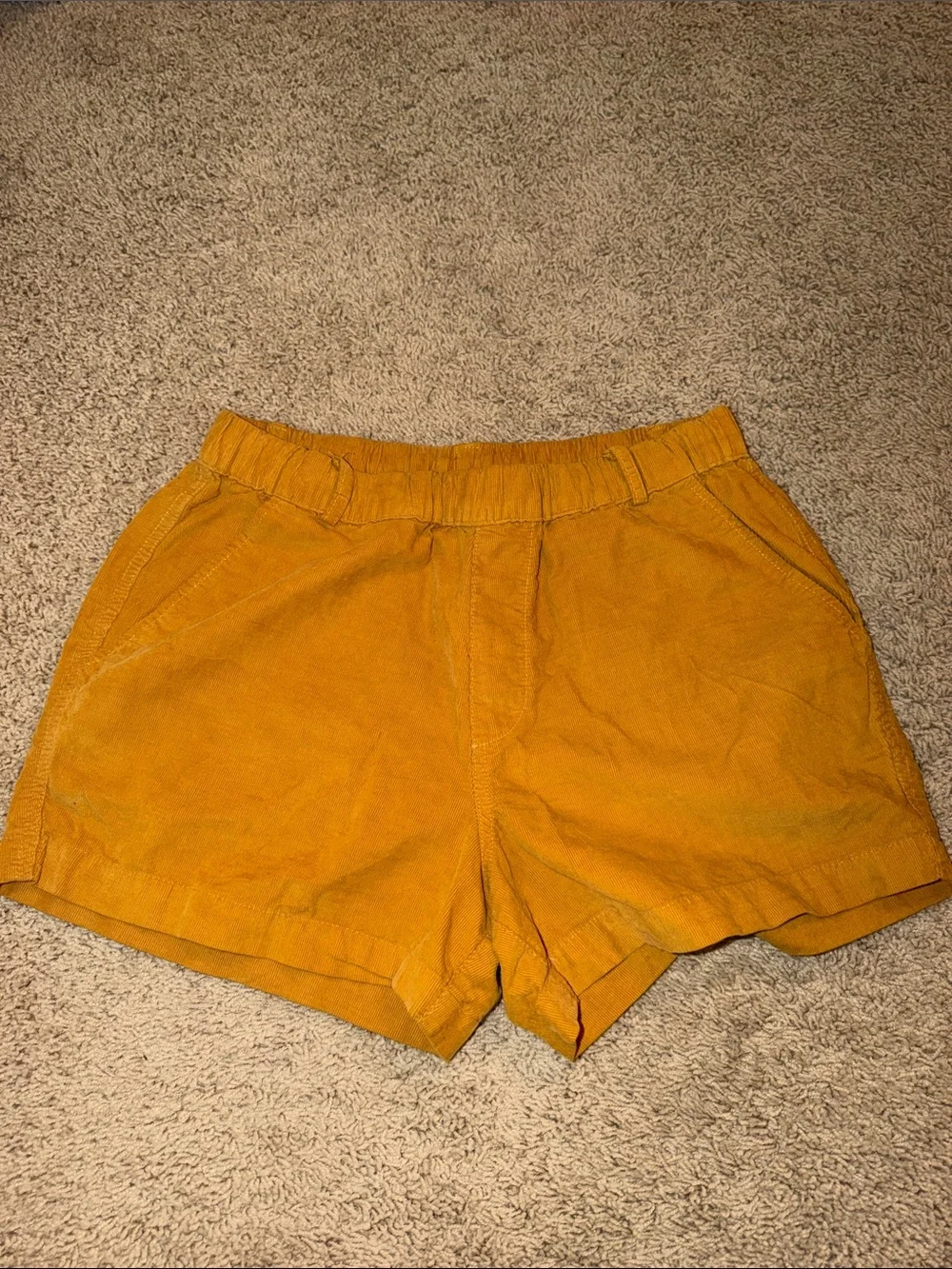 High-Waist Casual Women's Shorts in Rust